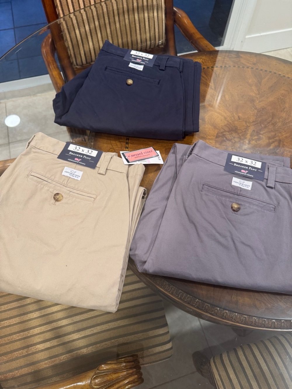 Three pair lot of brand new with tags Vineyard Vines Men's Chinos